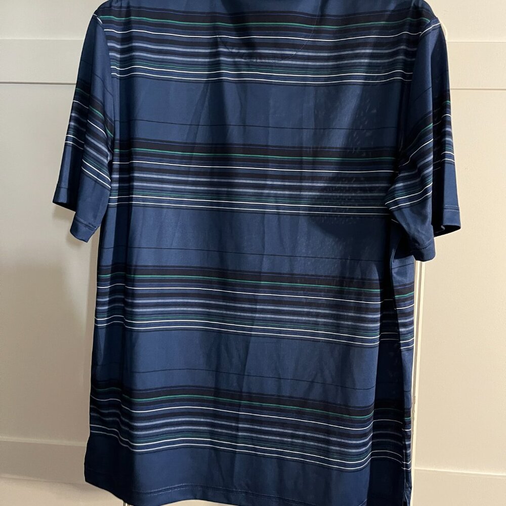 BNWT CALLAWAY Short Sleeve Performance Polo in blue striped (M) - Picture 3 of 5
